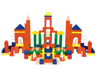 Конструктор деревянный (163 детали)