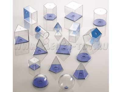 Набор "Фигуры геометрические" прозрачный (основа 5см, 17шт) Набор "Фигуры геометрические" прозрачный (основа 5см, 17шт)