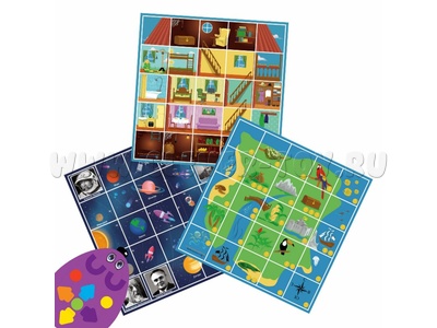 Комплект тематических полей "Дом"+"Космос"+"Остров" Комплект тематических полей "Дом"+"Космос"+"Остров"