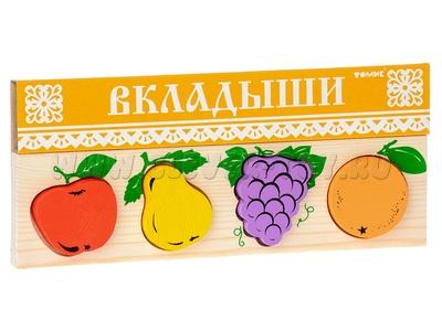 Рамка-вкладыш "Фрукты-ягоды" Рамка-вкладыш "Фрукты-ягоды"