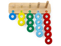 Пирамидка деревянная "Счеты" (15 колец, основание) Пирамидка деревянная "Счеты" (15 колец, основание)