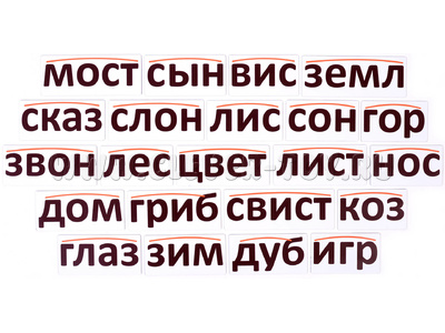 Набор магнитных карточек "Морфемный конструктор, корни-1"