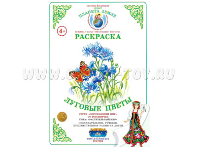 Раскраска Луговые цветы