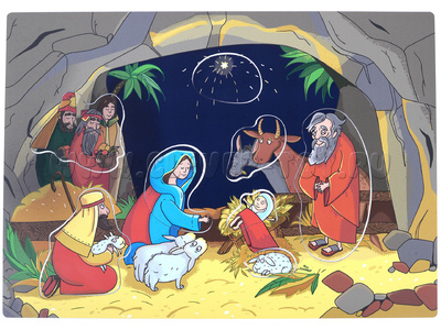 Магнитное развивающее пособие: "Библейские сюжеты: Рождество"