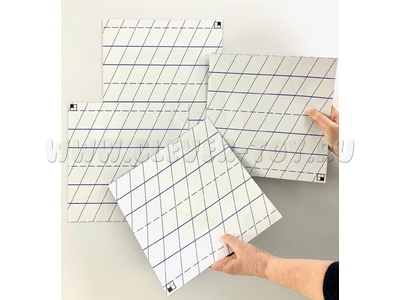 Маркерное поле "Линейка" для работы на классной доске (из 4-х частей)