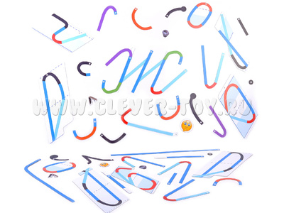 Магнитный конструктор строчных букв к "Чудо-прописи" (малый набор) Магнитный конструктор строчных букв к "Чудо-прописи" (малый набор)