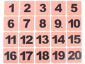 Набор магнитных карточек "Числа от 1 до 20" (фон оранжевый) Набор магнитных карточек "Числа от 1 до 20" (фон оранжевый)