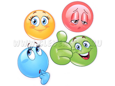 Набор магнитных карточек "Большие смайлы"* Набор магнитных карточек "Большие смайлы"*