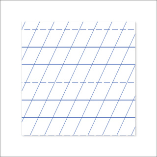 Магнитно-маркерное поле "Линейка" для работы на классной доске (маленькое)