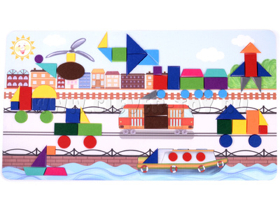 Коврик-мозаика "Большой город" (фетр)