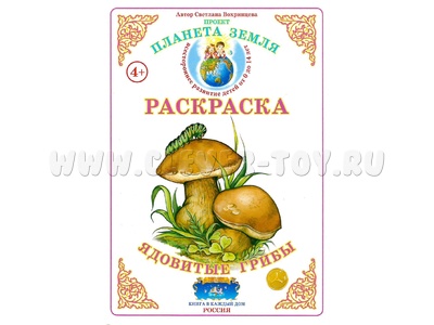 Раскраска Ядовитые грибы