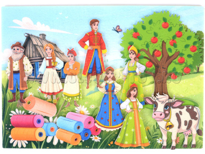 Крошечка -Хаврошечка с игровым полем (фетр)